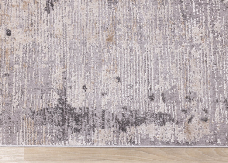 Chorus Grey Beige Concrete Jungle Rug by Kalora Interiors