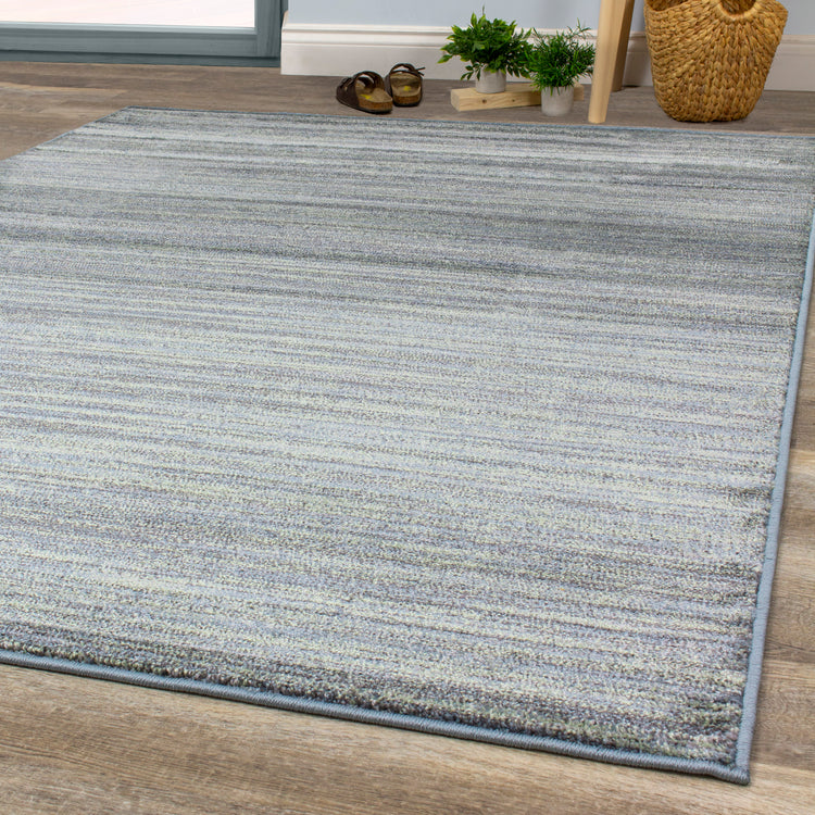 Alfombra mixta a rayas verde gris Dais 18097_140 de Novelle Home