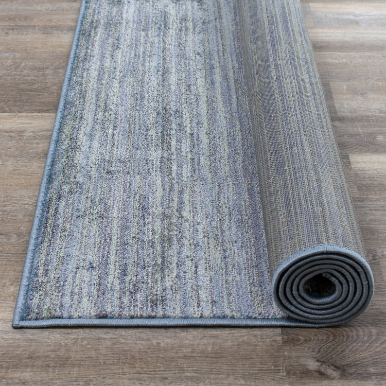 Alfombra mixta a rayas verde gris Dais 18097_140 de Novelle Home