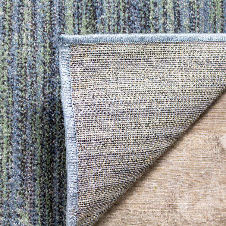 Alfombra mixta a rayas verde gris Dais 18097_140 de Novelle Home