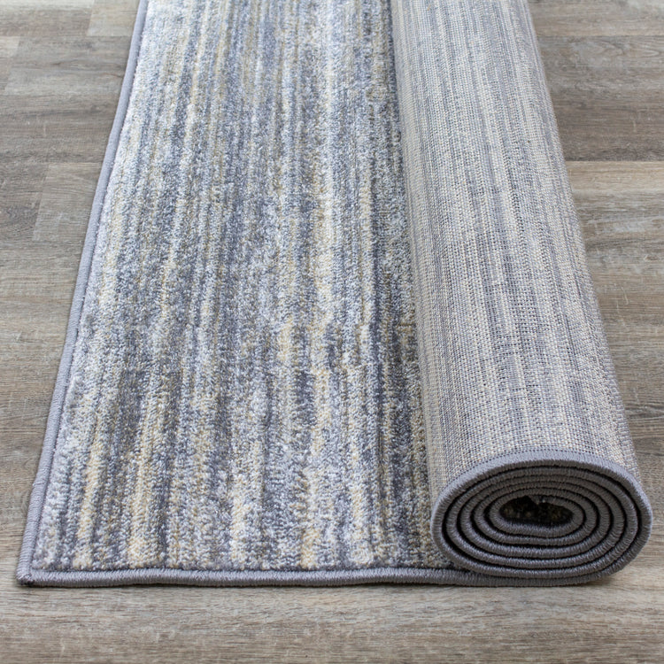 Dais 18097_191 Grey Cream White Blended Rug by Novelle Home