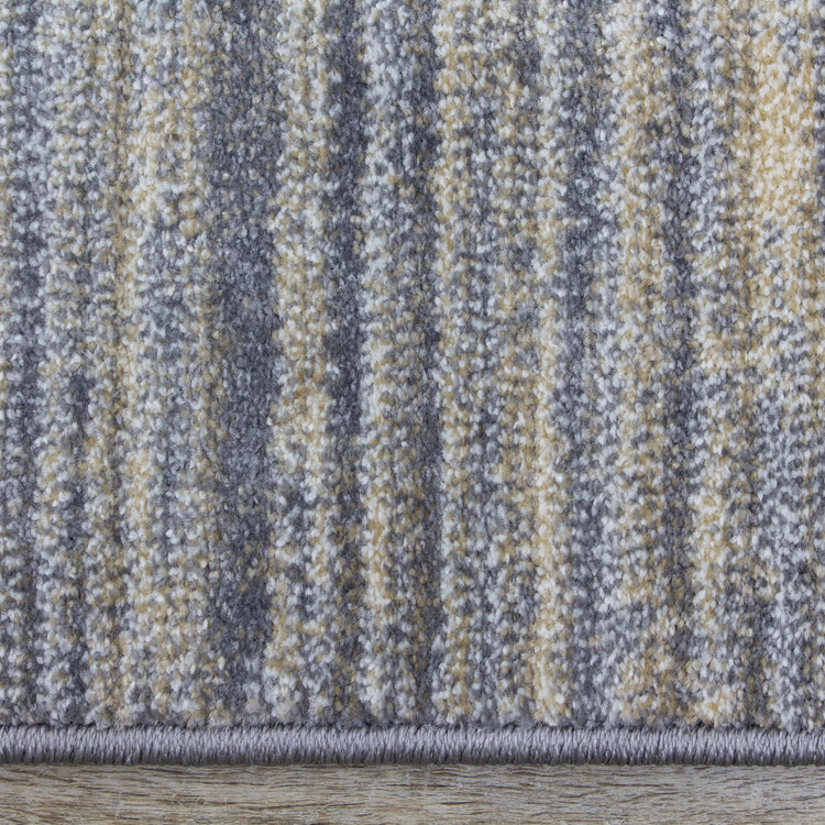 Dais 18097_191 Grey Cream White Blended Rug by Novelle Home