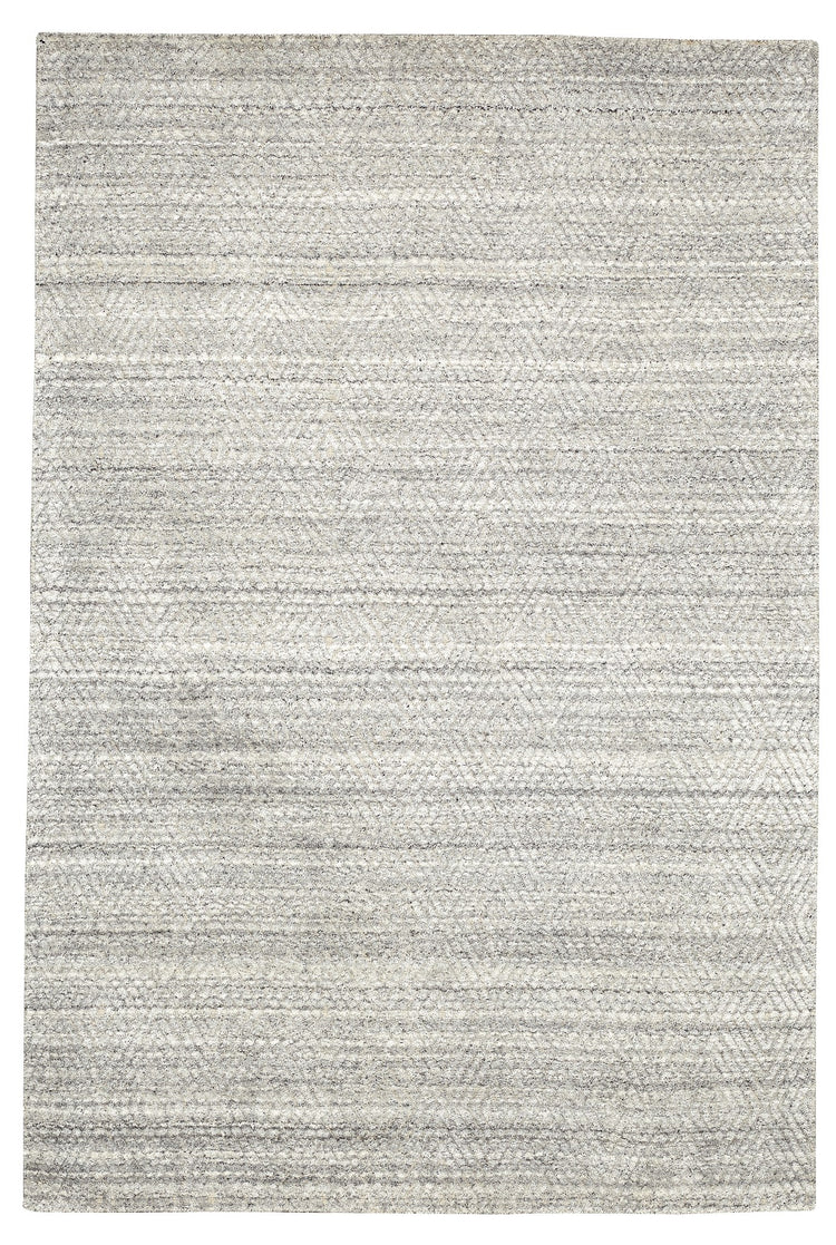Estelle EST-Silver Hand Loomed Wool Silver Area Rug By Viana Inc