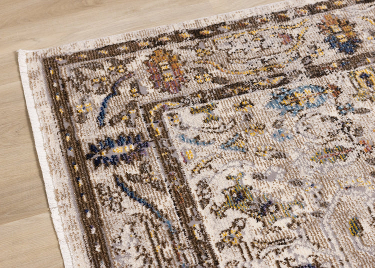 Evora Beige Brown Elegant Rug by Kalora Interiors
