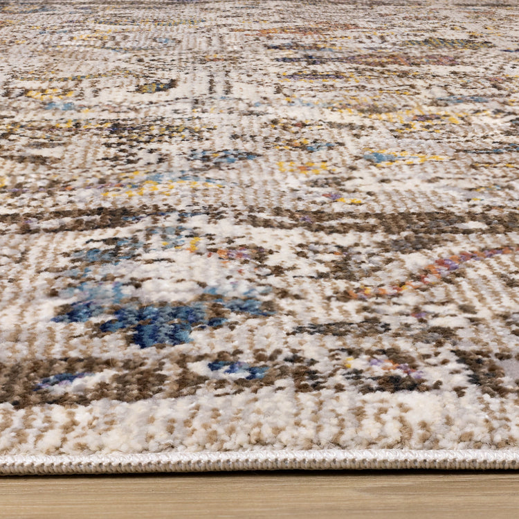 Evora Beige Brown Elegant Rug by Kalora Interiors