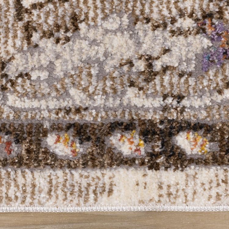 Evora Beige Brown Elegant Rug by Kalora Interiors