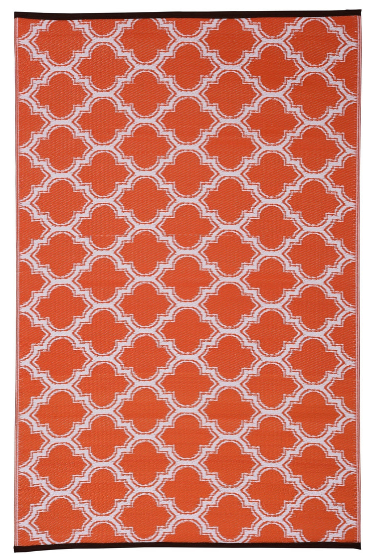 Fiesta FIE-1026ORG Outdoor Plastic Orange Area Rug By Viana Inc
