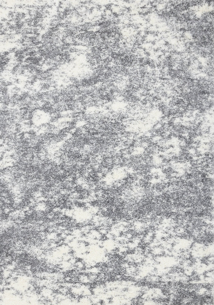 Fergus White Grey Wispy Clouds Rug by Kalora Interiors