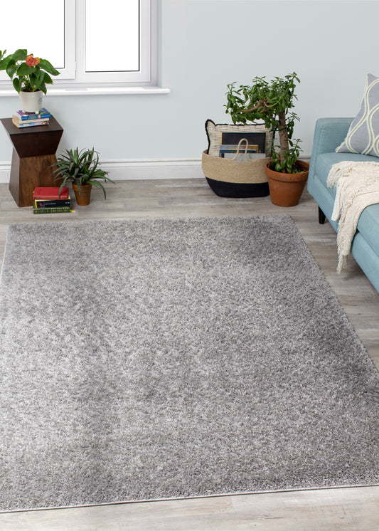 Fili 8000_90 Grey Shag Area Rug by Novelle Home