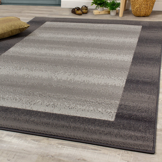 Alfombra gris con borde oscuro Fiona 3612_9922 de Novelle Home