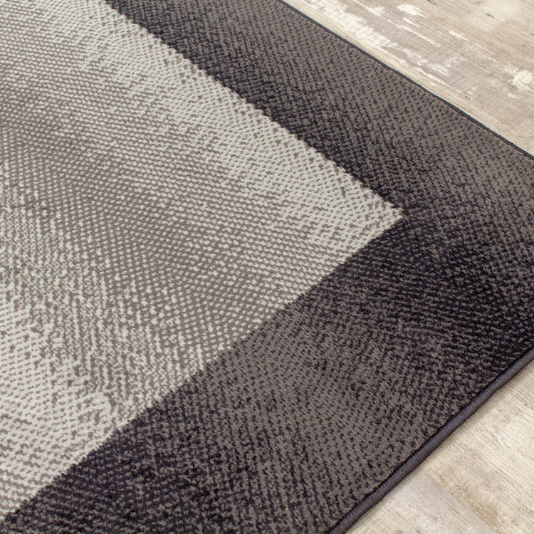 Alfombra gris con borde oscuro Fiona 3612_9922 de Novelle Home