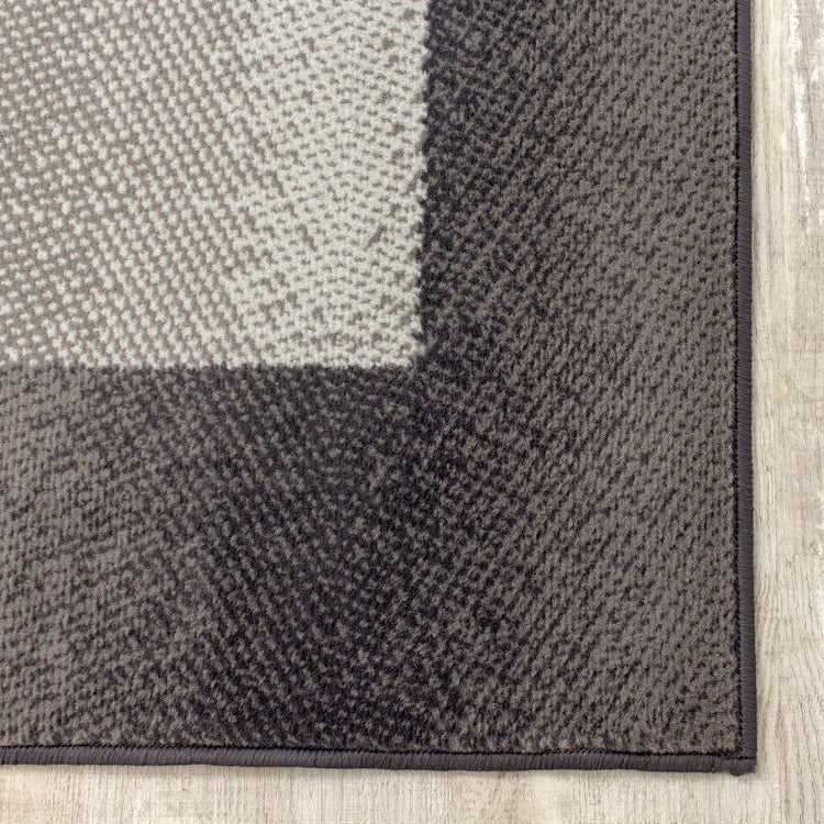 Alfombra gris con borde oscuro Fiona 3612_9922 de Novelle Home