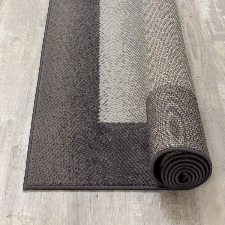 Alfombra gris con borde oscuro Fiona 3612_9922 de Novelle Home