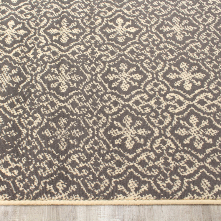 Fiona 3615_7935 Alfombra gris crema con pequeños soles de Novelle Home