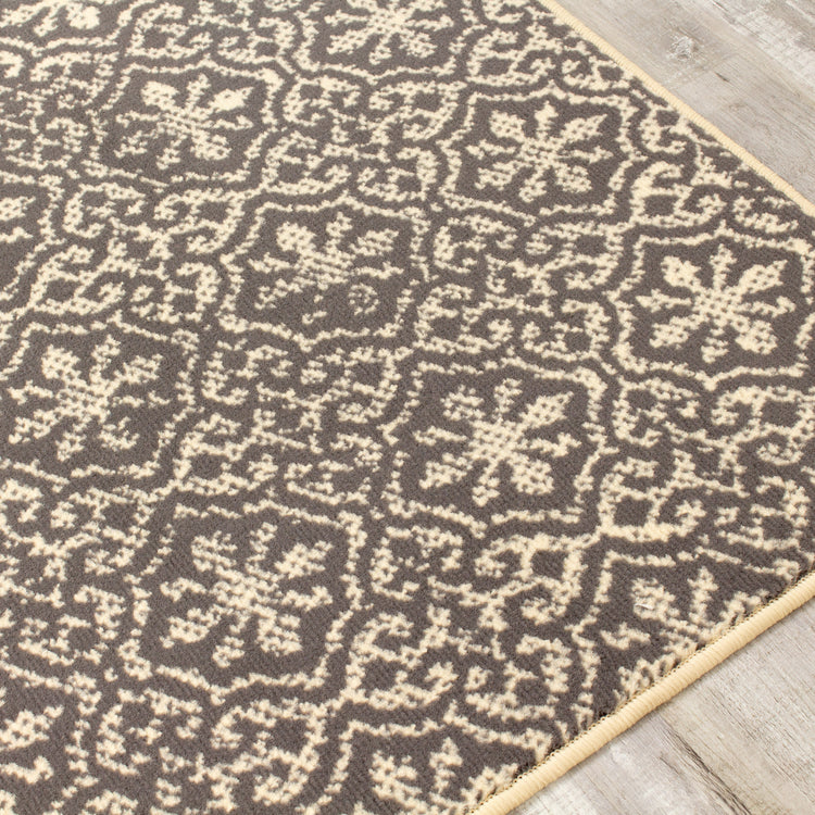 Fiona 3615_7935 Alfombra gris crema con pequeños soles de Novelle Home