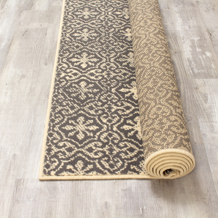 Fiona 3615_7935 Alfombra gris crema con pequeños soles de Novelle Home