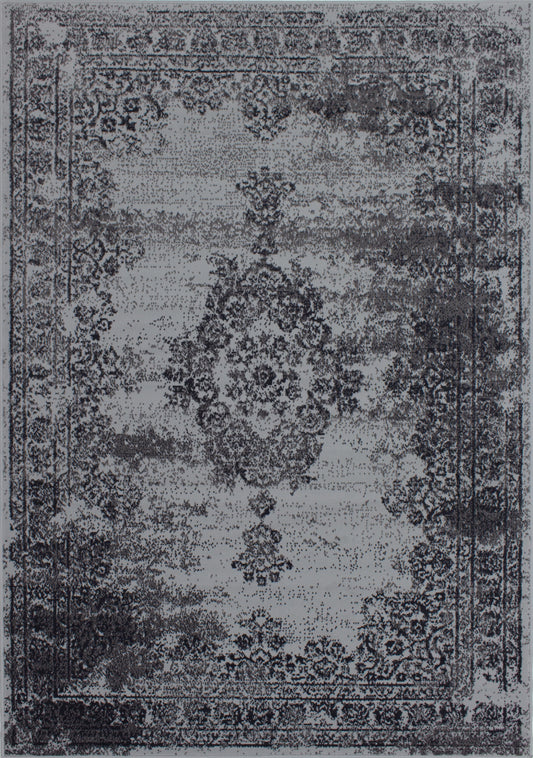 Fionna 3733_9944 Alfombra gris de estilo oriental tradicional desteñido de Novelle Home