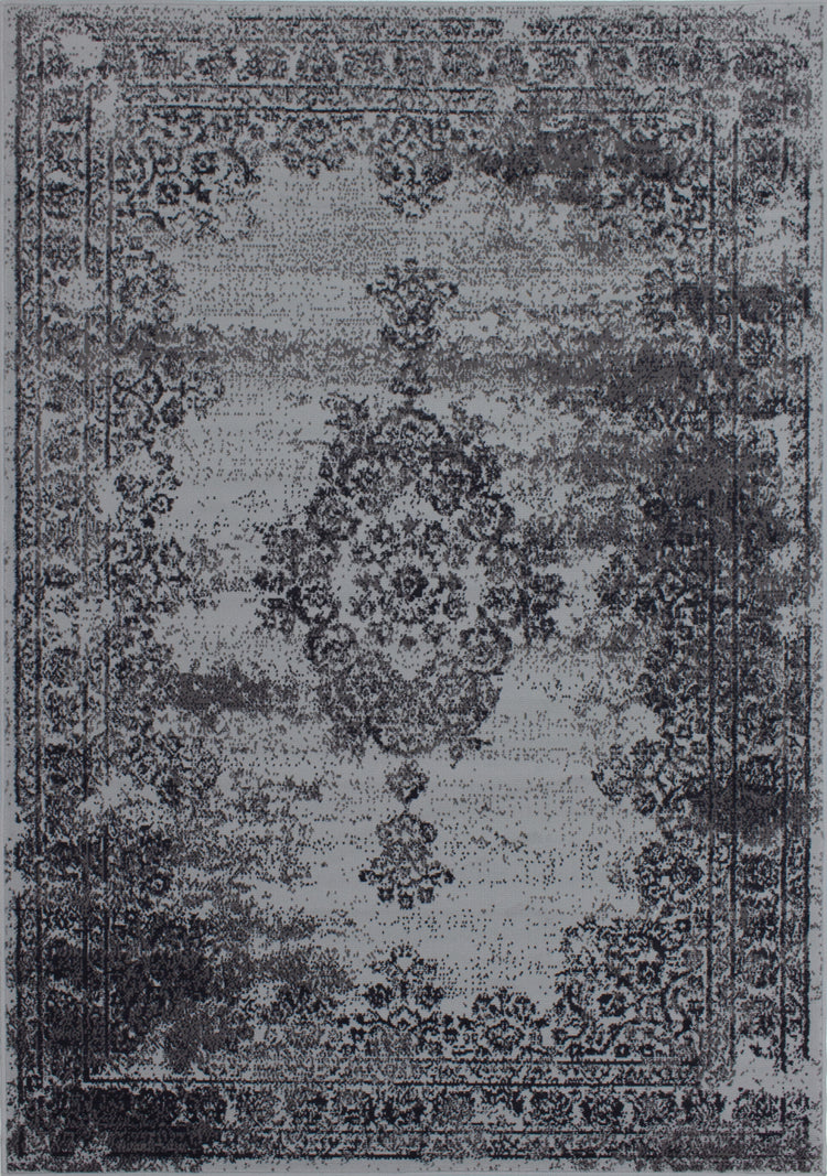 Fionna 3733_9944 Alfombra gris de estilo oriental tradicional desteñido de Novelle Home