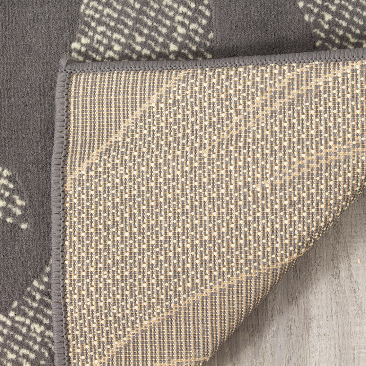 Fiona 701300_11922 Alfombra giratoria gris crema de Novelle Home