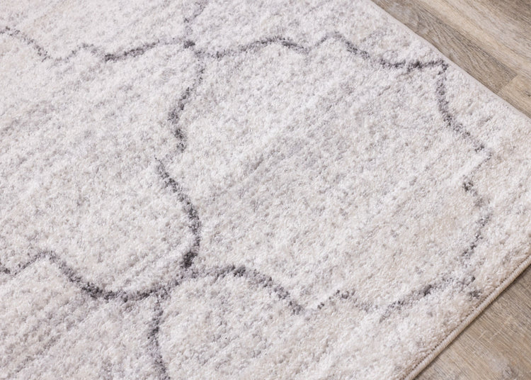 Focus Grey Ogee Rug by Kalora Interiors