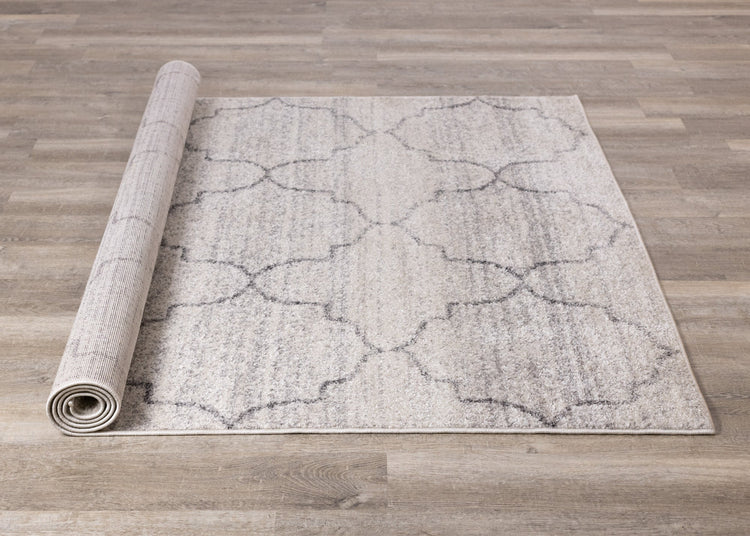 Focus Grey Ogee Rug by Kalora Interiors