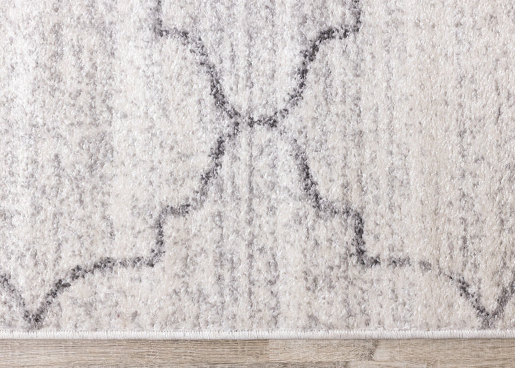 Focus Grey Ogee Rug by Kalora Interiors