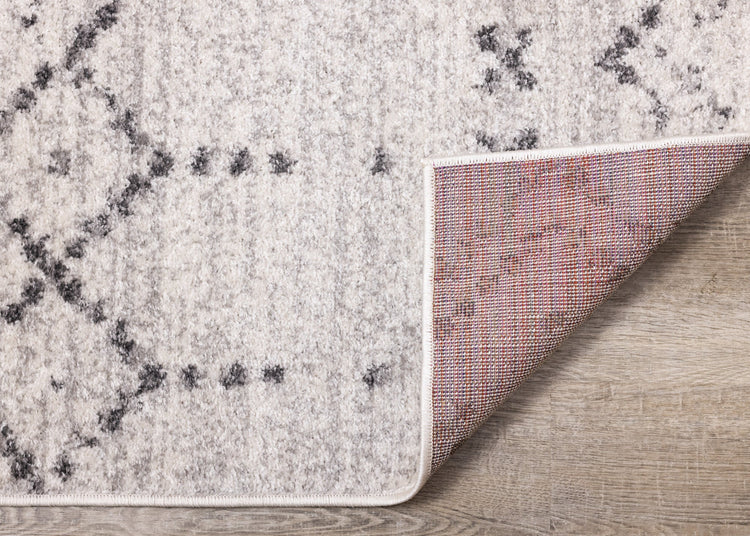 Focus Grey White Banded Global Inspired Rug by Kalora Interiors