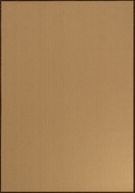 Alfombra de área de yute Golden Fiber 2243 Beige Micro Boucle con borde marrón de Novelle Home