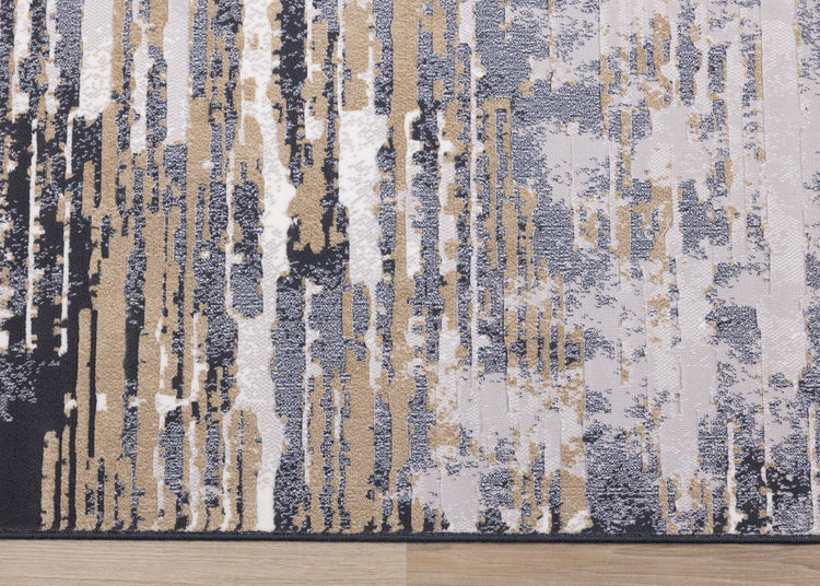 Alfombra Rip Intrigue en beige y azul desgastado de Kalora Interiors