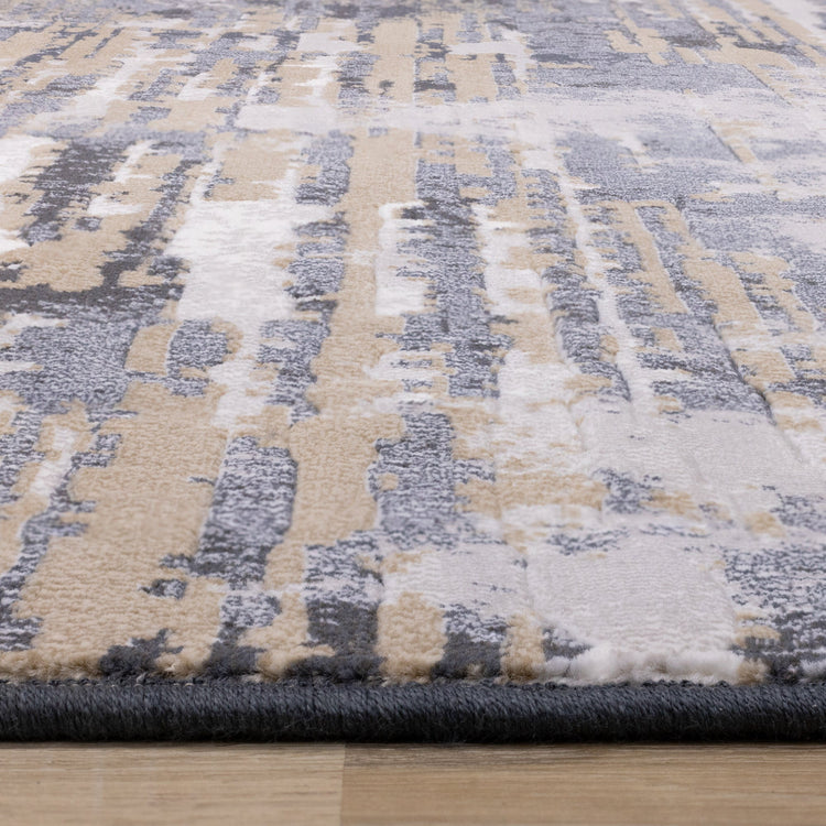 Alfombra Rip Intrigue en beige y azul desgastado de Kalora Interiors