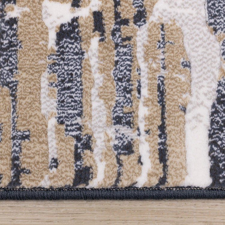 Alfombra Rip Intrigue en beige y azul desgastado de Kalora Interiors