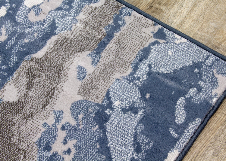 Alfombra Intrigue Rushing Water en beige/azul/crema de Kalora Interiors