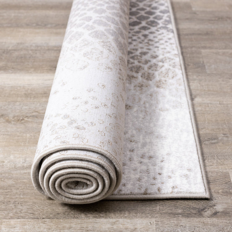 Alfombra Intrigue Cream Grey Brown Snake Skin de Kalora Interiors
