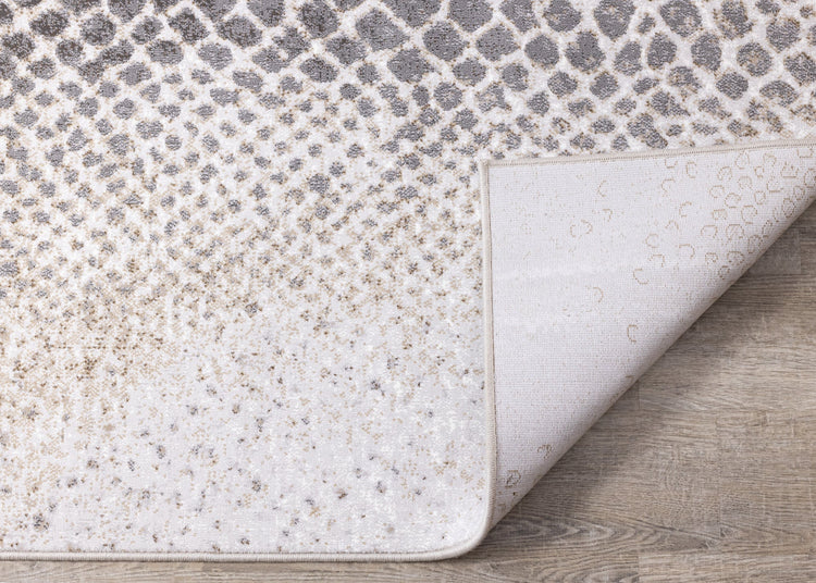 Alfombra Intrigue Cream Grey Brown Snake Skin de Kalora Interiors