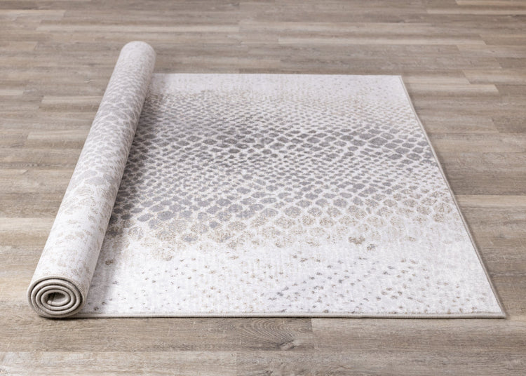Alfombra Intrigue Cream Grey Brown Snake Skin de Kalora Interiors