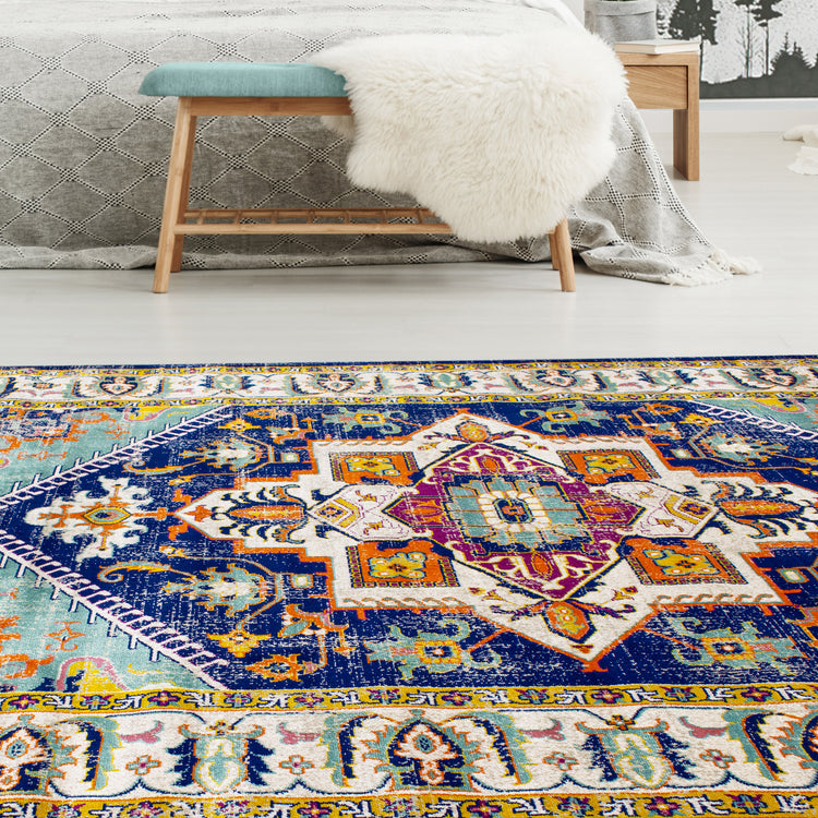Jasper 9381_81 Alfombra de área de estilo oriental tradicional colorido gris naranja de Novelle Home