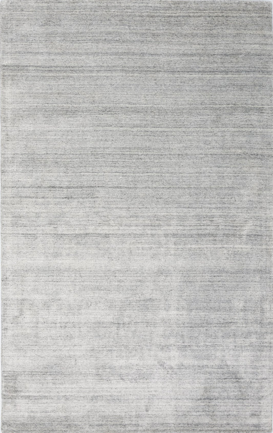 Luxe LUX-1450BSIL Hand Loomed Wool Viscose Silver Area Rug By Viana Inc