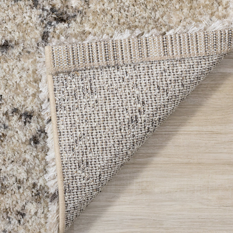 Lane Cream Brown Abstract Luxury Rug by Kalora Interiors