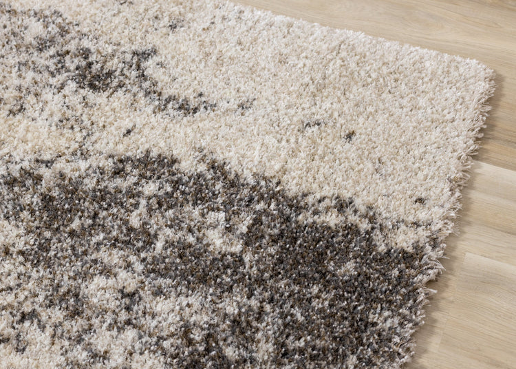 Lane Cream Brown Abstract Luxury Rug by Kalora Interiors