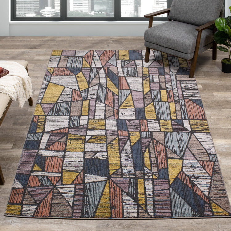 Lyric Stain Glass Rug by Kalora Interiors