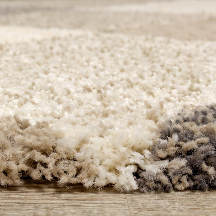 Maroq Cream Beige Diamonds Rug by Kalora Interiors