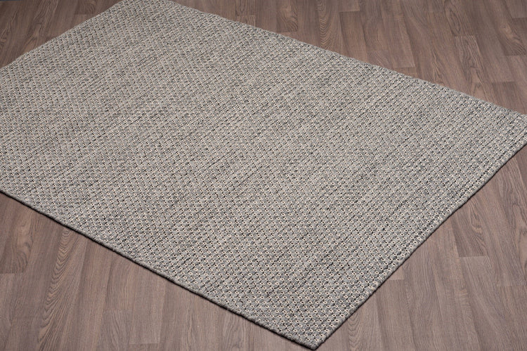 Nordique NOR-GRY Hand Made Reversible Wool Area Rug By Viana Inc