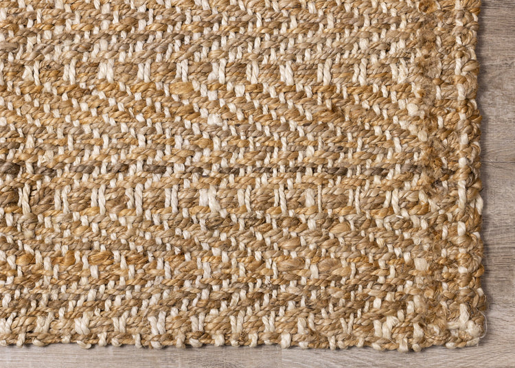 Natural Handmade Beige Cream Area Rug by Kalora Interiors