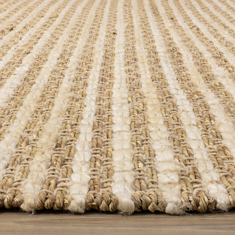 Naturals Beige Intricate Weave Rug by Kalora Interiors