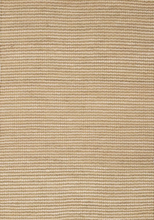 Alfombra de tejido intrincado en beige Naturals de Kalora Interiors