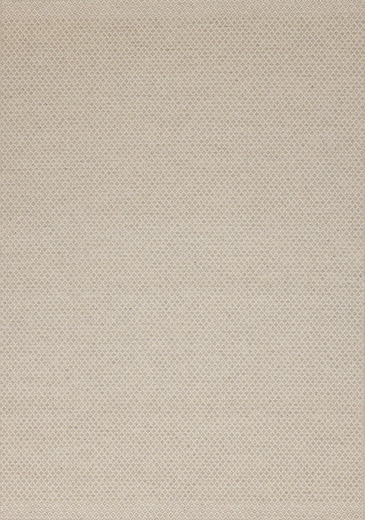 Peak Beige Small Crosshatch Geometric Rug by Kalora Interiors