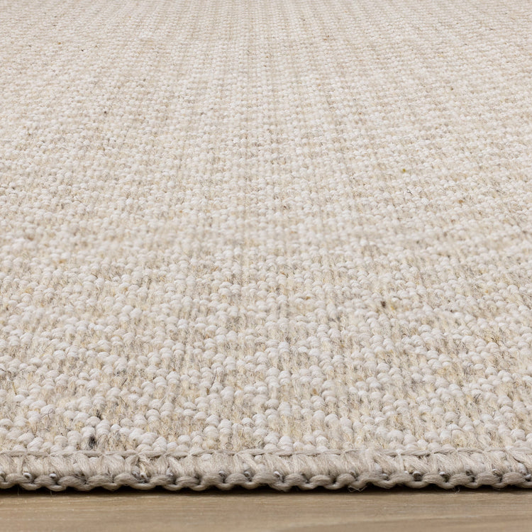 Peak Beige Small Crosshatch Geometric Rug by Kalora Interiors