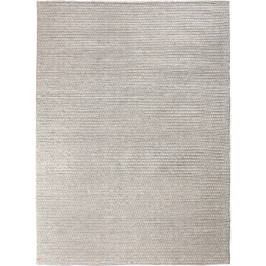BEDFORD 3 RBED-20172 Cream And Light Grey Hand Woven Wool Area Rug by Renwil