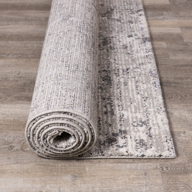 Ravine Grey Cream Distressed Rug by Kalora Interiors