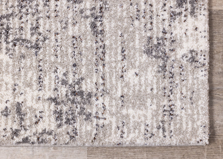 Ravine Grey Cream Distressed Rug by Kalora Interiors